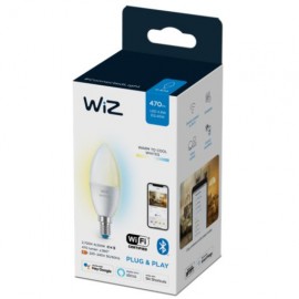 Philips WiZ Tunable white 8718699787073 LED žiarovka sviečka E14 4,9W/470lm C37 2700-6500K