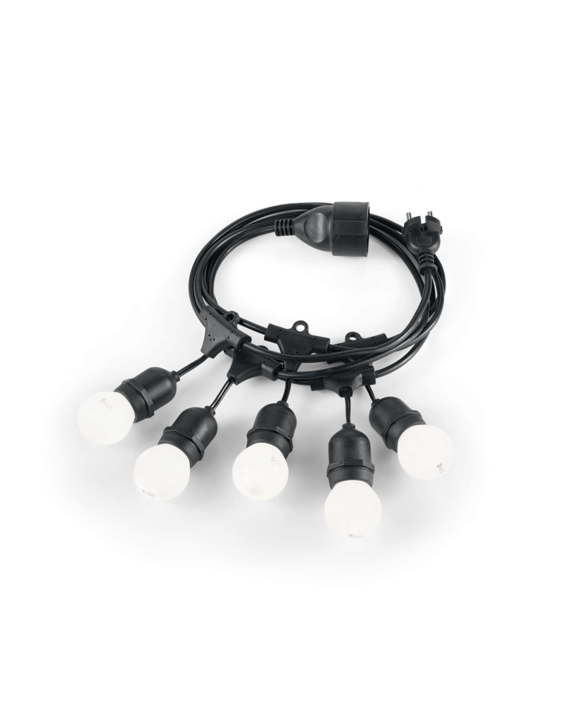 Vonkajšie závesné svietidlo Fiesta ČIERNE 159836 Ideallux