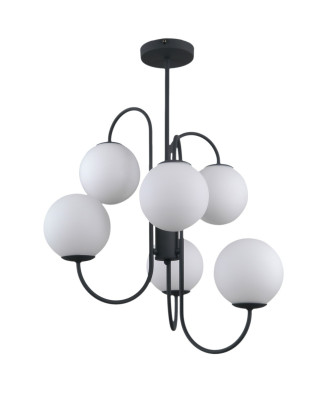 Italux Gela PND-5500-6-BK závesné lustrové svietidlo 6xG9