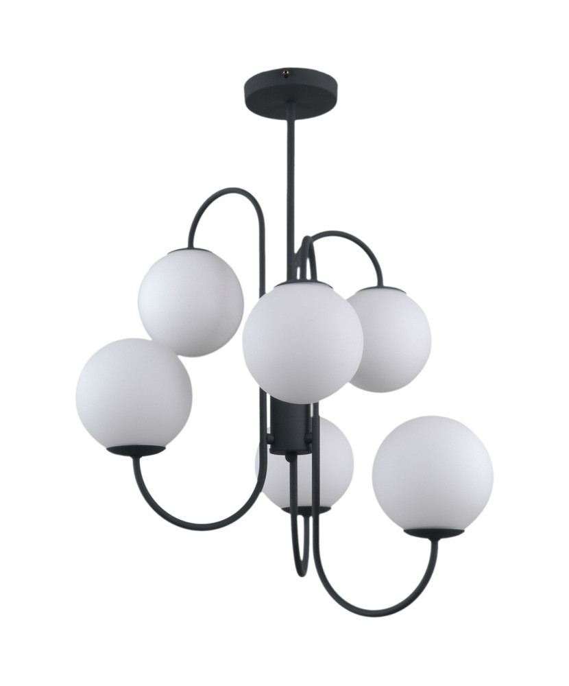 Italux Gela PND-5500-6-BK závesné lustrové svietidlo 6xG9