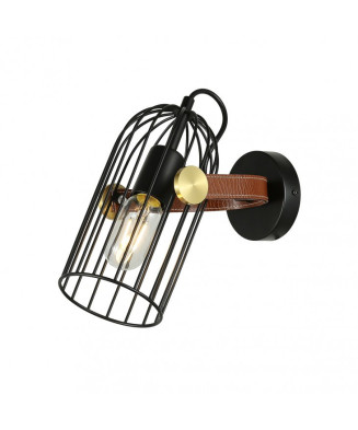 Italux Antoin WL-2445-1-BK nástenné svietidlo E27