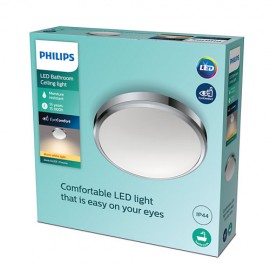 Philips Doris LED CL257 svietidlo do kúpeľne kruhové 17W 1500lm 313mm 2700K IP44 chróm
