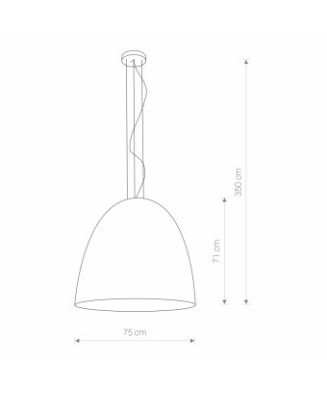 Nowodvorski EGG BLACK XL 9026 h350 cm
