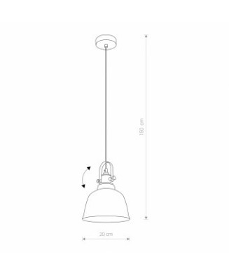 Nowodvorski AMALFI SMOKED I 9152 h 160 cm