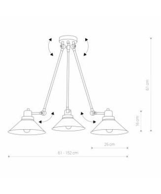 Nowodvorski TECHNO III 9142 h 61 cm