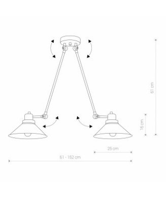 Nowodvorski TECHNO II 9143 h 61 cm