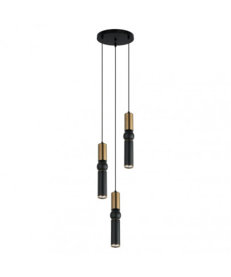 Italux Isidora PND-14290-3-BRO-BK moderné svietidlo 3xGU10