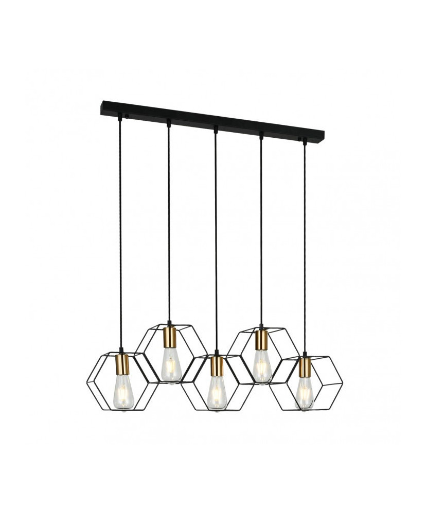 Italux Aina PND-74889-5-BK luster 5xE27 40W