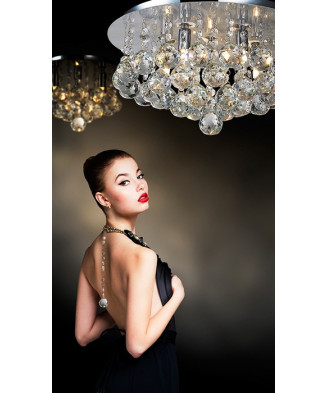 AZzardo AZ1286 Bolla 38 chrome G9 5x40W STROPNé SVIETIDLO