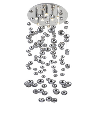 AZZARDO AZ2574 LUVIA XL CHROME stropné svietidlo 9xGU10 40W IP20 chróm