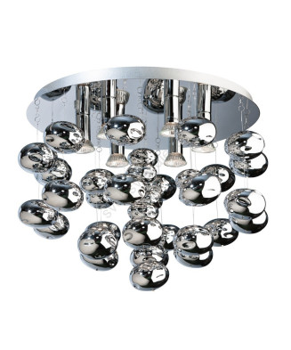 AZZARDO AZ2541 LUVIA CHROME stropné svietidlo 6xGU10 40W IP20 chróm
