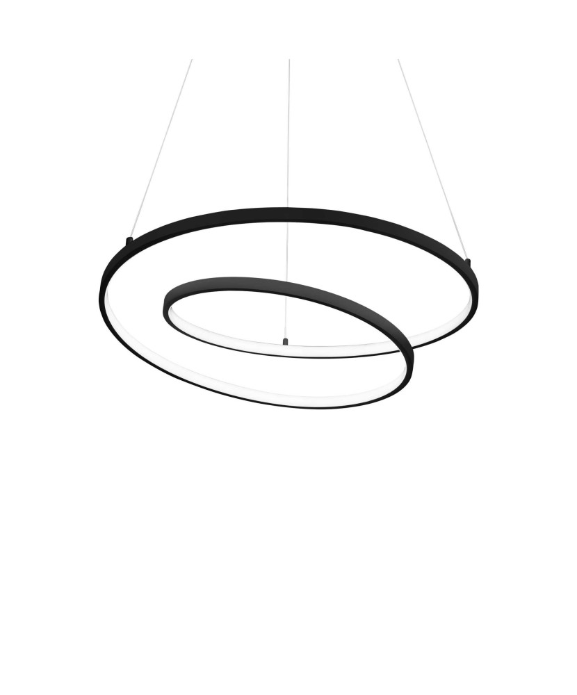 Ideal Lux 269436 OZ závesné svietidlo LED D600mm 48W/5000lm 3000K čierna