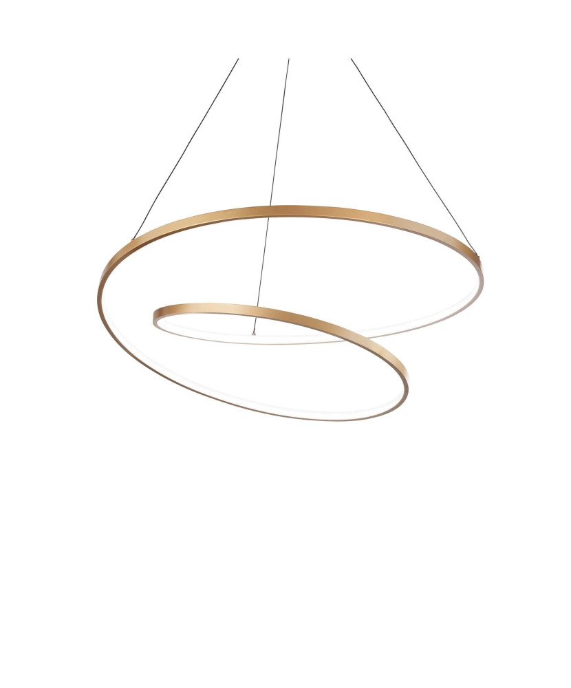 Ideal Lux 304564 OZ závesné svietidlo LED D600mm 48W/5000lm 3000K mosadz DALI/Push