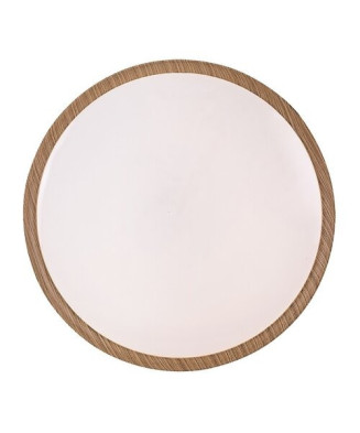 RABALUX 3500 Sherwood stropné svietidlo LED D490mm 50W/4000lm 3000-6500K imitácia dreva, biela, stmievateľné, diaľkový ovládač