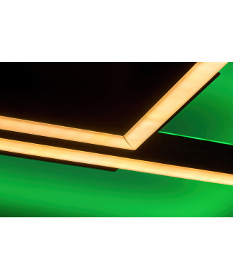 RABALUX 71032 Ludano stropné svietidlo LED 410x460mm 40W/2400lm 2700-6500K matná čierna, biela, stmievateľné, diaľkový ovládač