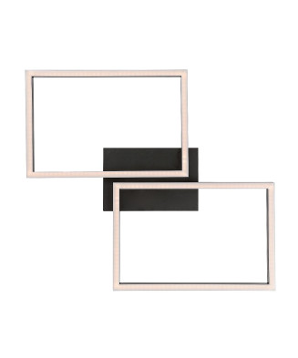 RABALUX 71032 Ludano stropné svietidlo LED 410x460mm 40W/2400lm 2700-6500K matná čierna, biela, stmievateľné, diaľkový ovládač