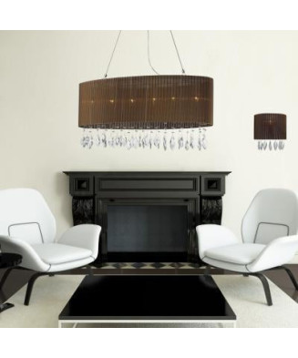 AZzardo AZ1839 SIDNEY OVAL BROWN