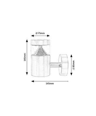 Rabalux 7827 Lisbon vonkajšie svietidlo LED 7W 560lm 4000K IP54 nerezová