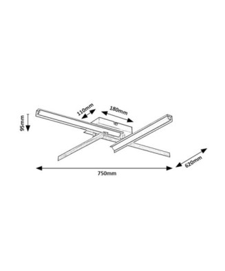 RABALUX 71145 Remiel stropné svietidlo LED 20W/1200lm 3000K