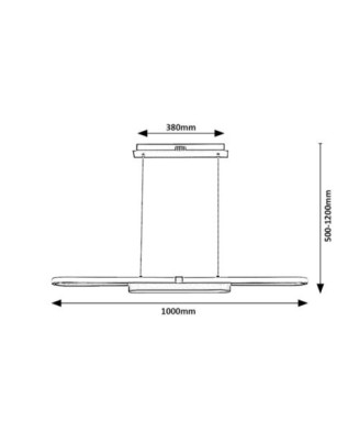 RABALUX 72031 Contessa závesné svietidlo LED 48W/2900lm 4000K chróm