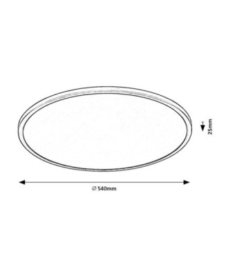 RABALUX 71158 Ezio stropné svietidlo LED 36W/3600lm 3000K, switchdimmer