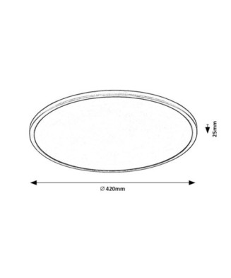 RABALUX 71157 Ezio stropné svietidlo LED 22W/2000lm 3000K  switchdimmer