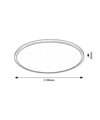 RABALUX 71156 Ezio stropné svietidlo LED18W/1400lm 3000K, switchdimmer