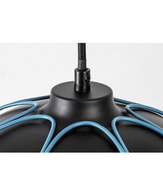 RABALUX 72024 Svens závesné svietidlo 1xE27 matná čierna, modrá