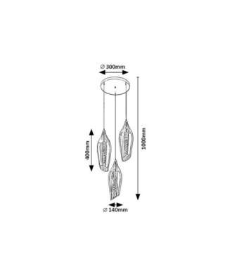 RABALUX 72203 Bellini závesné svietidlo 3xE27