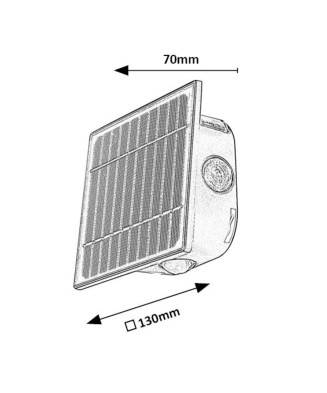 RABALUX 77034 EMMEN vonkajšie solárne svietidlo