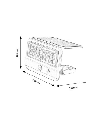 RABALUX 77090 FLAXTON solárne vonkajšie svietidlo