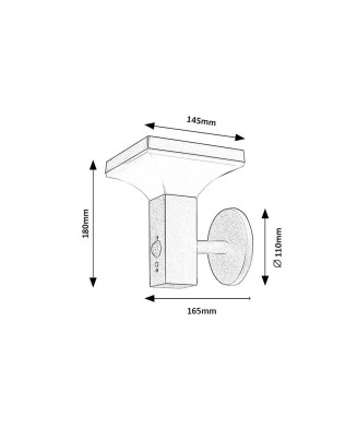 RABALUX 77044 GELEEN vonkajšie solárne svietidlo
