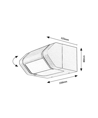RABALUX 77103 MEDNA vonkajšie svietidlo