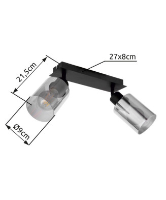 GLOBO HADERA 15465-2  bodové svietidlo