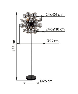 GLOBO UDO 15633SS  stojanová lampa