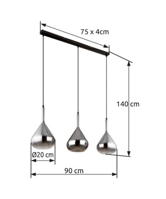 GLOBO GEEKY 15542-3  závesné svietidlo