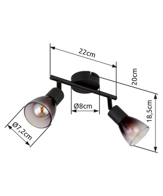GLOBO SATELLA 54312-2  klasické svietidlo