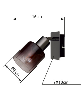 GLOBO SATELLA 54313-1 bodové svietidlo