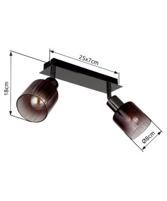 GLOBO SATELLA 54313-2 bodové svietidlo