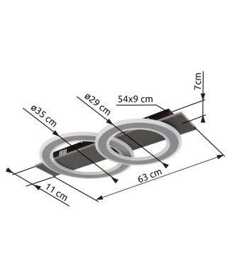 GLOBO JAYDEN 48034-40  stropné svietidlo