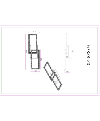 GLOBO SAPENA 67328-20 stropné svietidlo