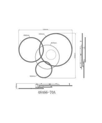 GLOBO INVERTINA 48466-70A stropné svietidlo
