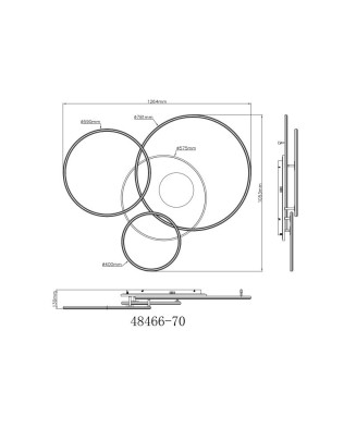 GLOBO INVERTINA 48466-70 stropné svietidlo