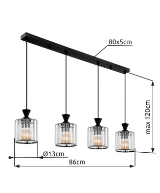 GLOBO JORDANA 15742-4 závesné svietidlo