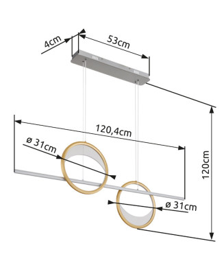 GLOBO UMBRA 67333-40H závesné svietidlo