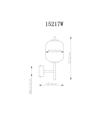 GLOBO EWALD 15217W nástenné svietidlo