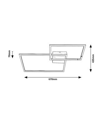 RABALUX 5256 Ocean stropné svietidlo LED 26W