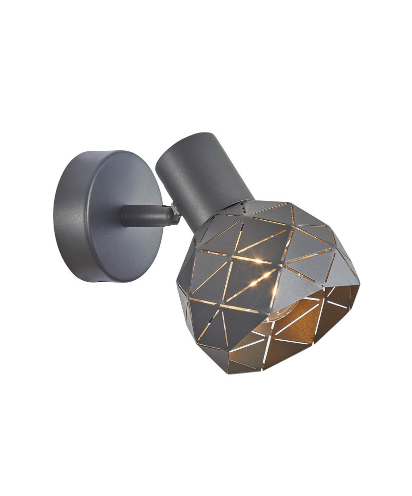 Italux Harley SPL-3480-1-GR-GD nástenné svietidlo 1xE14