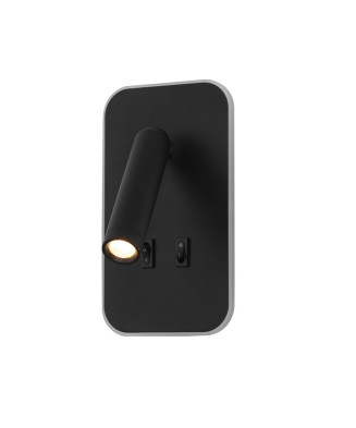 Italux Doria WL-83957-1-BK nástenné svietidlo LED 8W 3000K