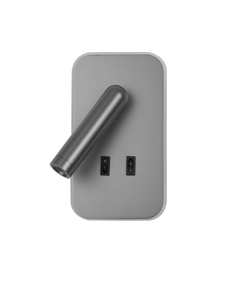 Italux Doria WL-83957-1-GR nástenné svietidlo LED 8W 3000K